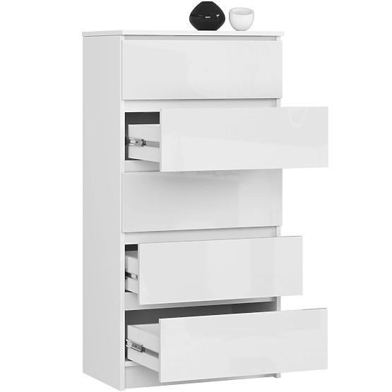 COMÒ K60 5 CASSETTI CLP PK BIANCO LUCIDO