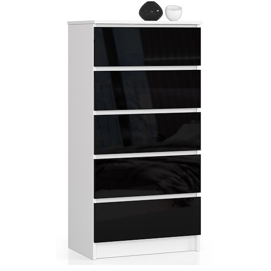 COMÒ K60 5 CASSETTI CLP PK NERO LUCIDO