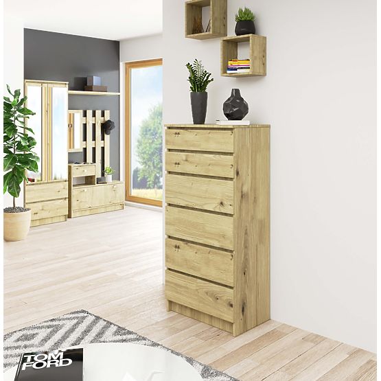 COMÒ K60 6 CASSETTI CLP PK ROVERE ARTIGIANO