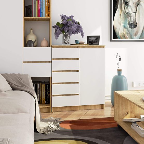 COMÒ K80 1D 5SZ PK ROVERE ARTISAN / BIANCO