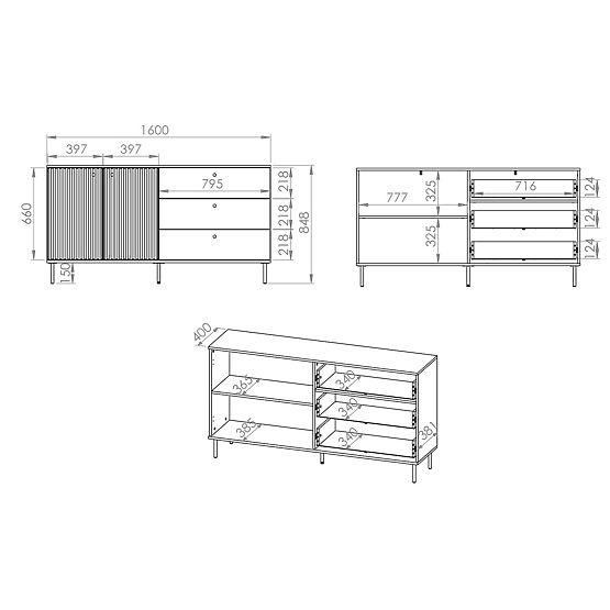 Comò Sophie più grande - beige
