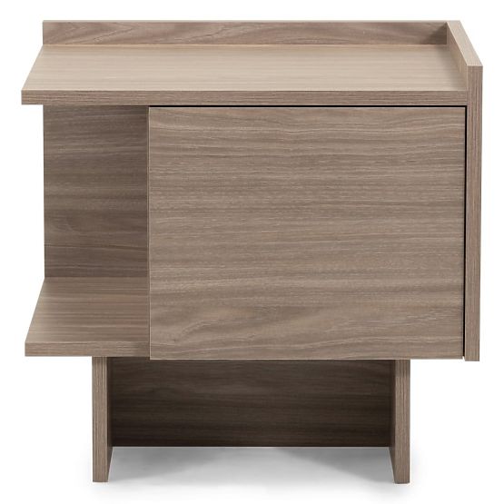 Comodino Kanso, rovere perlato