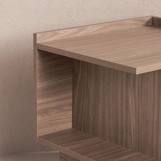 Comodino Kanso, rovere perlato