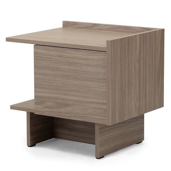 Comodino Kanso, rovere perlato