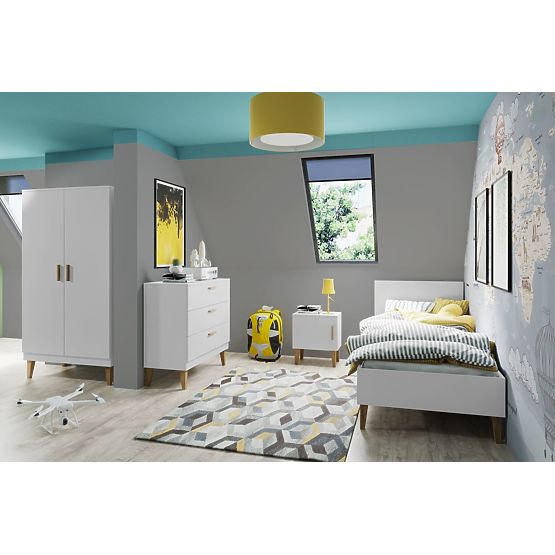 Comodino KUBI - bianco