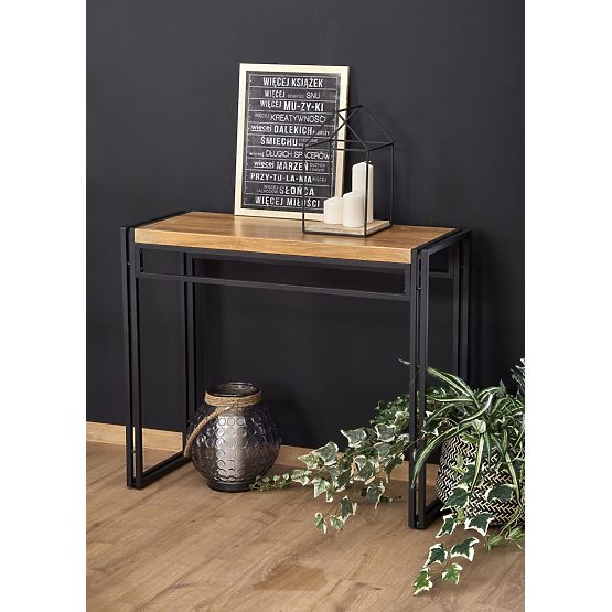 Consolle BOLIVAR KN1 rovere dorato / nero (1p=1ks)