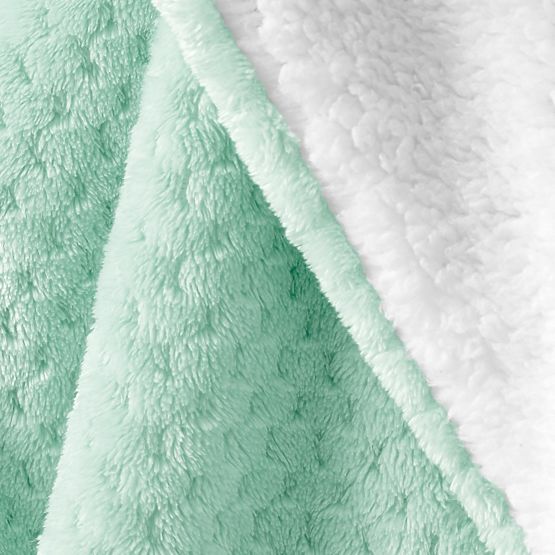 Coperta SHLEEPY colore menta jacquard classico stile 130x180