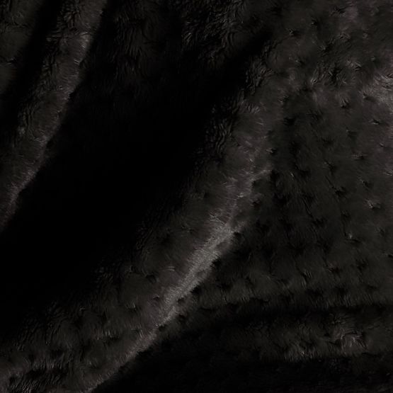 Coperta SHLEEPY nera con motivo jacquard stile classico 130x180