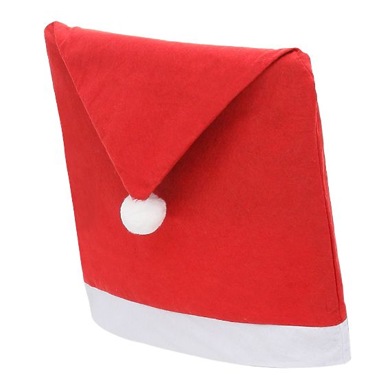 Copertura per sedia a forma di cappello di Babbo Natale 2 pezzi