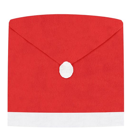 Copertura per sedia a forma di cappello di Babbo Natale 2 pezzi