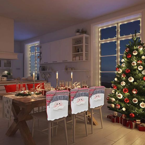 Copertura per sedia natalizia YX22020 6 pezzi