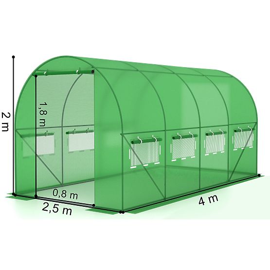 Copertura per tunnel in pellicola per serra da giardino 2,5x4 m