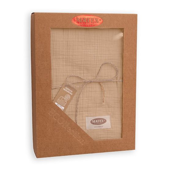 Copriletto in mussola 210x240 beige