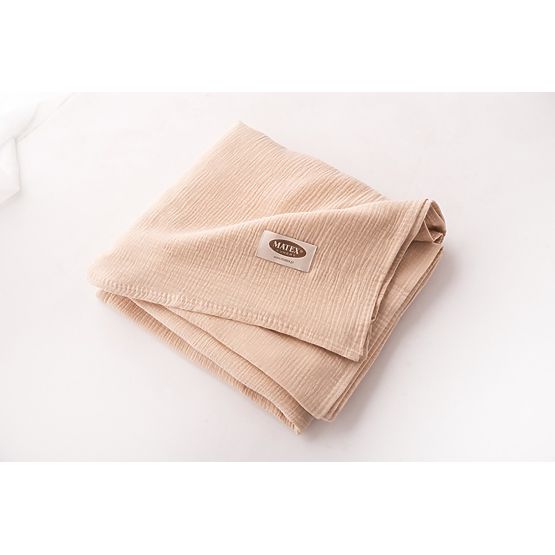 Copriletto in mussola 210x240 beige