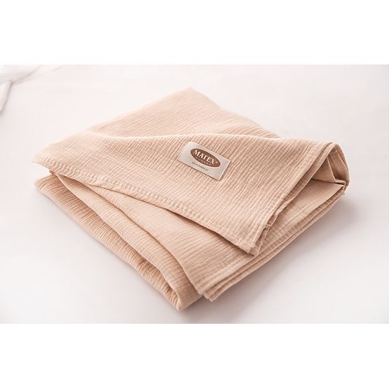 Copriletto in mussola 210x240 beige