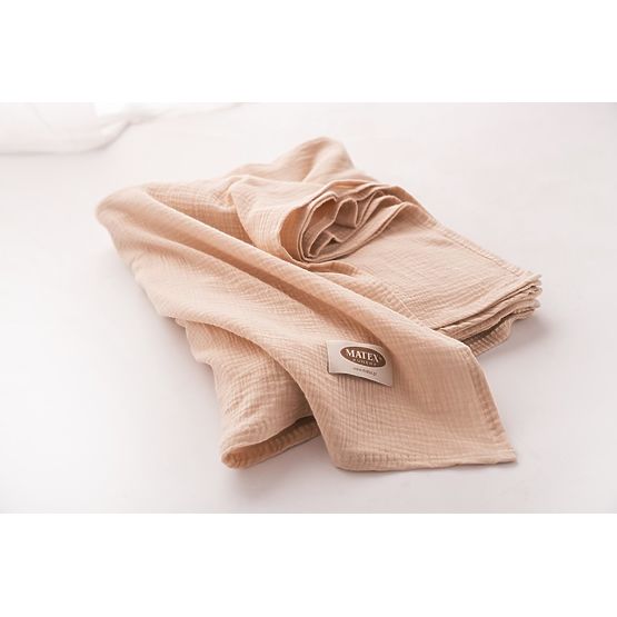 Copriletto in mussola 210x240 beige