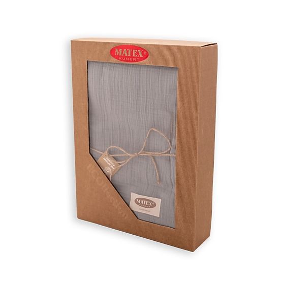 Copriletto in mussola 210x240 grigio scuro