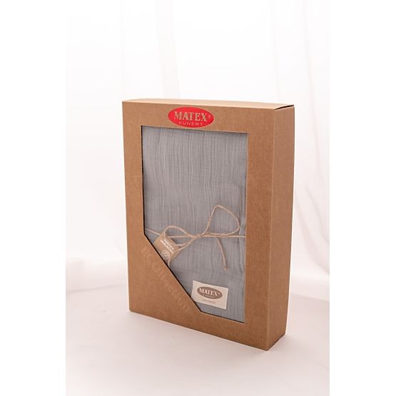 Copriletto in mussola 210x240 grigio scuro