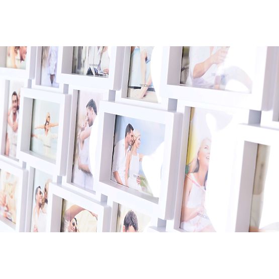 Cornice per 18 fotografie Morka bianca