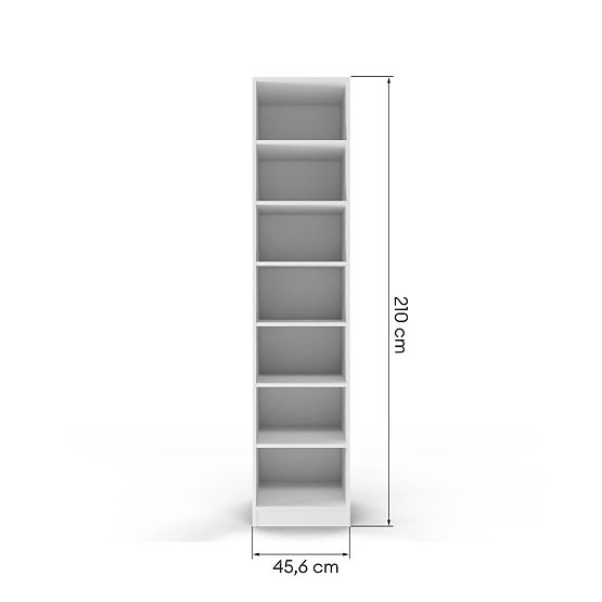 Corpo/interno dell'armadio Neroli con ripiani 45,6 cm, bianco