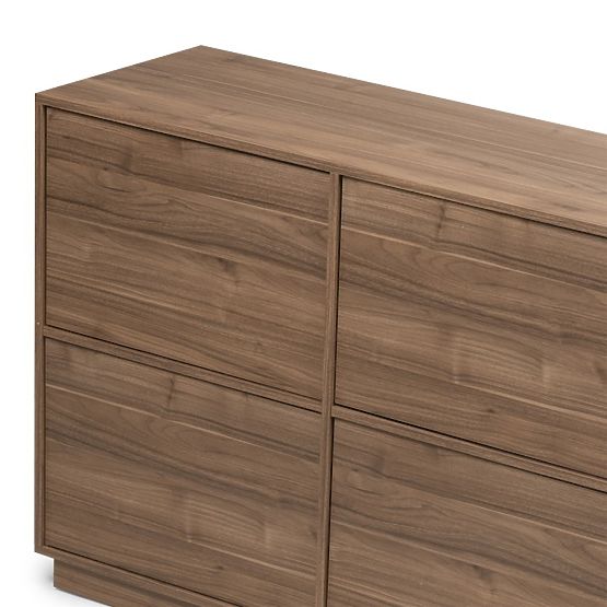 Credenza a otto ante Japandi noce royal
