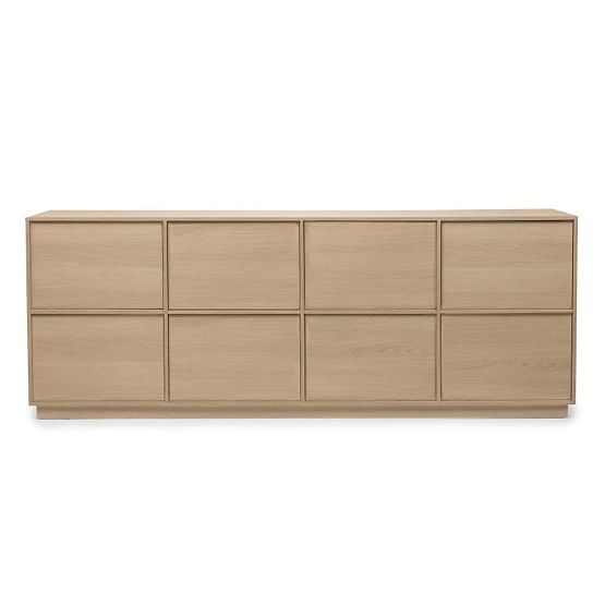 Credenza a otto ante Japandi rovere Lindberg