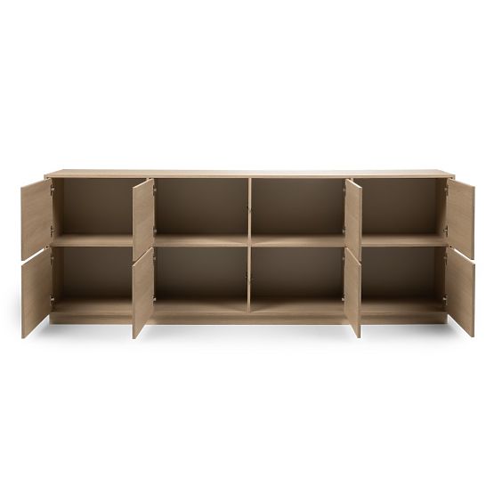 Credenza a otto ante Japandi rovere Lindberg