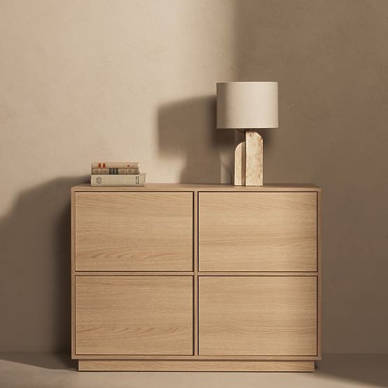 Credenza a quattro ante Japandi rovere lindberg