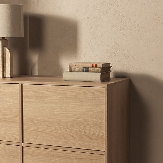 Credenza a quattro ante Japandi rovere lindberg