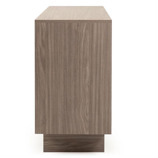 Credenza a quattro ante Kanso, rovere perlato