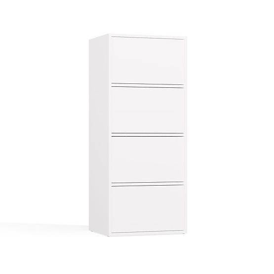 Credenza ALMA BIANCA Armadietto 4 Porte 4 Ripiani