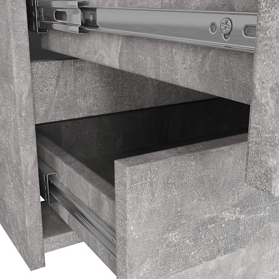 CREDENZA CL100 6 CASSETTI CEMENTO