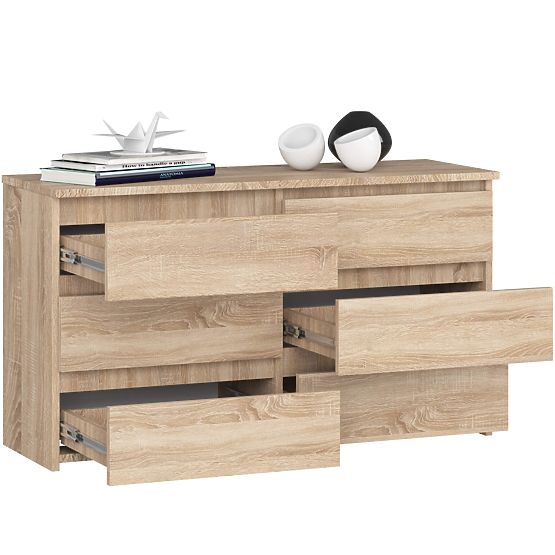 CREDENZA CL100 6 CASSETTI QUERCIA SONOMA