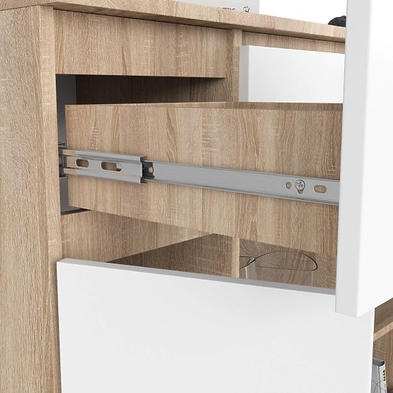 CREDENZA K100 2D 3SZ 1P PK ROVERE SONOMA / BIANCO