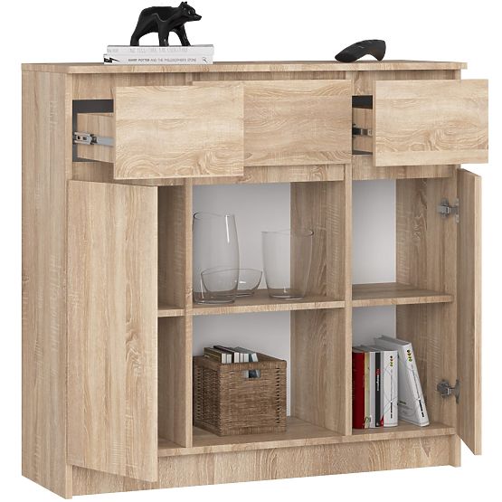 CREDENZA K100 2D 3SZ 1P PK ROVERE SONOMA