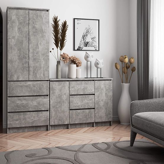 CREDENZA K100 2D 3SZ PK CEMENTO