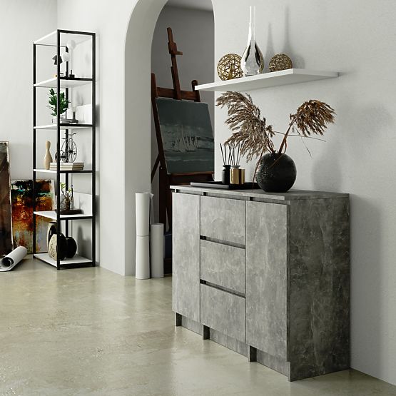 CREDENZA K100 2D 3SZ PK CEMENTO