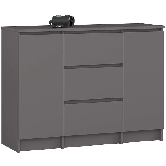CREDENZA K100 2D 3SZ PK GRAFITE GRIGIO