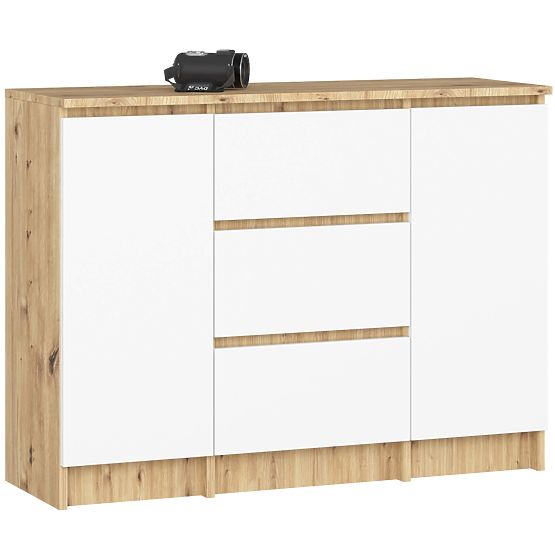 CREDENZA K100 2D 3SZ PK ROVERE ARTISAN / BIANCO