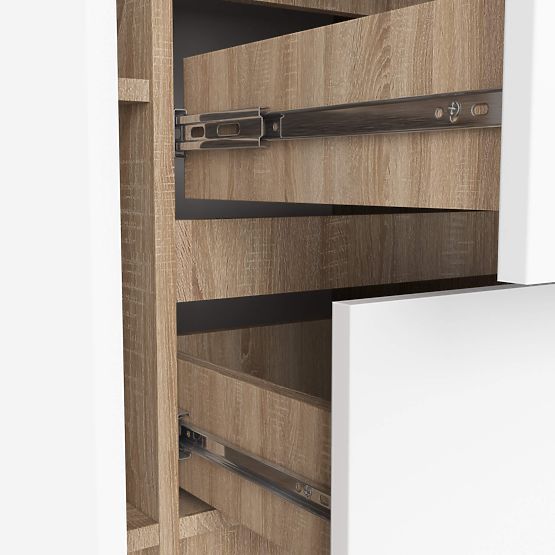 CREDENZA K100 2D 3SZ PK ROVERE SONOMA / BIANCO