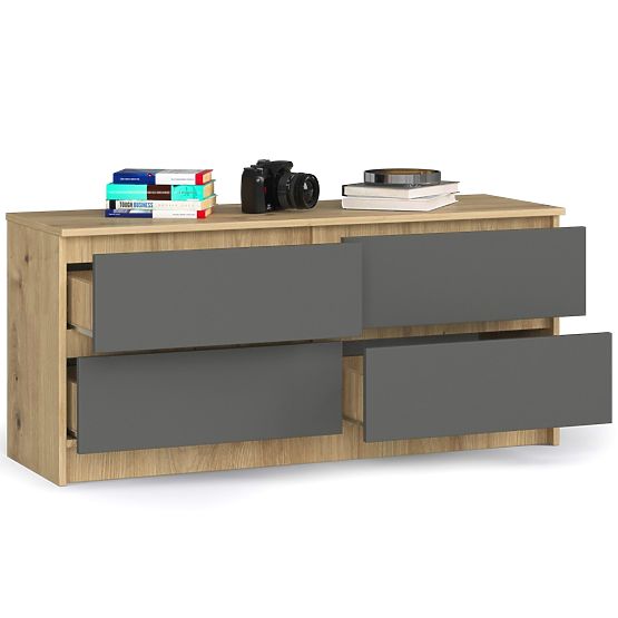 CREDENZA K120 4SZ CLP ROVERE ARTISAN / GRIGIO