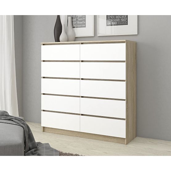 CREDENZA K140 10SZ CLP PK ROVERE SONOMA / BIANCO