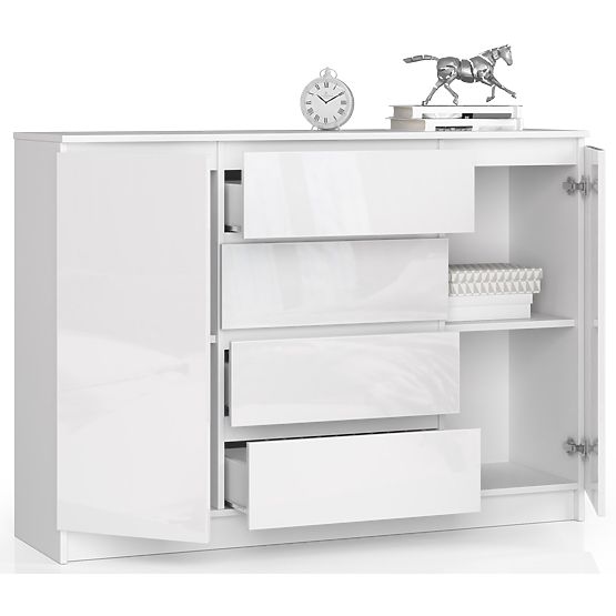 CREDENZA K140 2D 4SZ CLP BIANCO LUCIDO