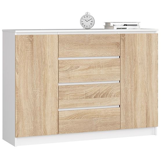CREDENZA K140 2D 4SZ CLP BIANCO / SONOMA