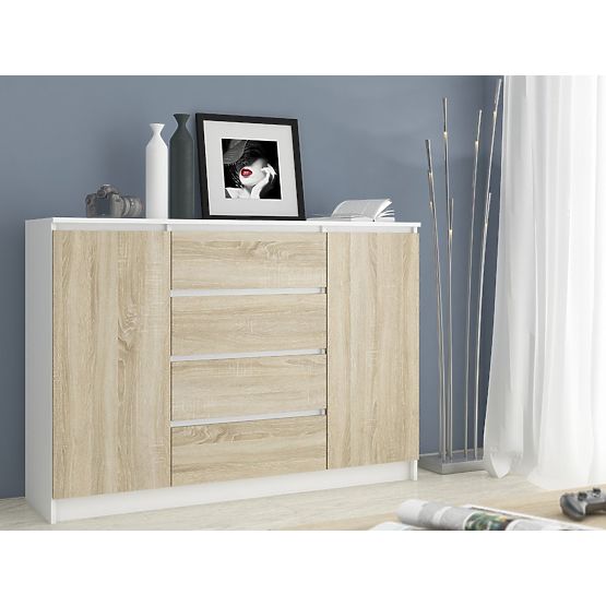 CREDENZA K140 2D 4SZ CLP BIANCO / SONOMA