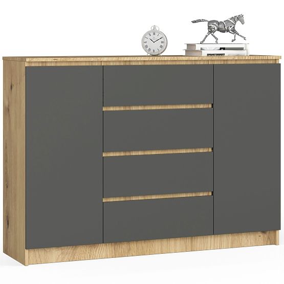 CREDENZA K140 2D 4SZ CLP PK ROVERE ARTISAN / GRIGIO