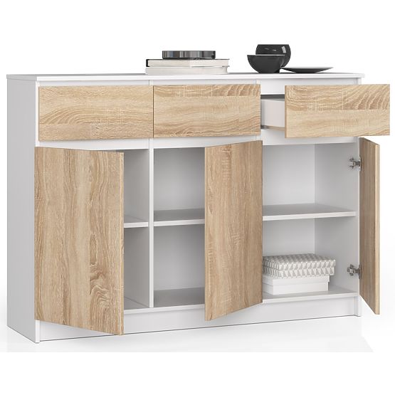 CREDENZA K140 3D 3SZ CLP PK BIANCO / SONOMA