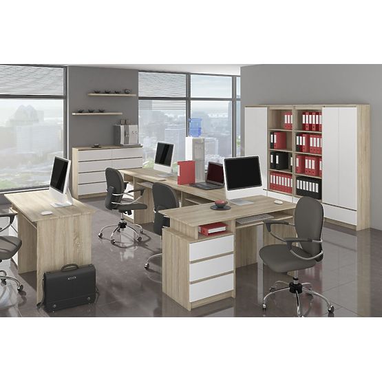 CREDENZA K140 3D 3SZ CLP PK SONOMA / BIANCO