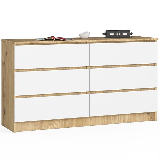 CREDENZA K140 6SZ CLP ROVERE ARTIGIANO / BIANCO
