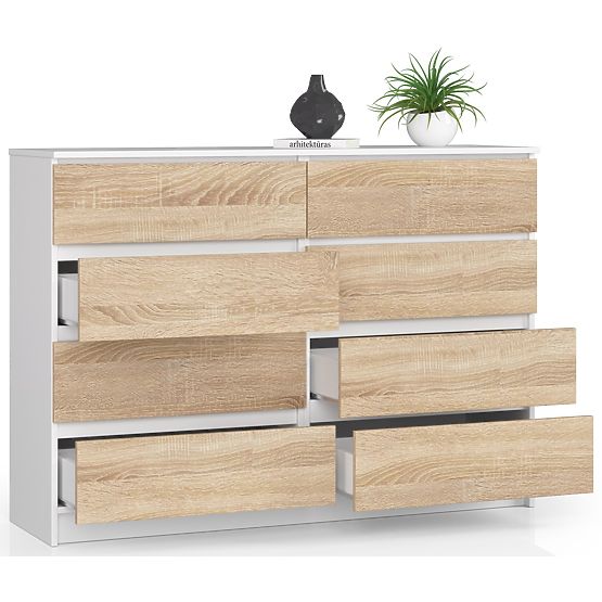 CREDENZA K140 8SZ CLP PK BIANCO / SONOMA
